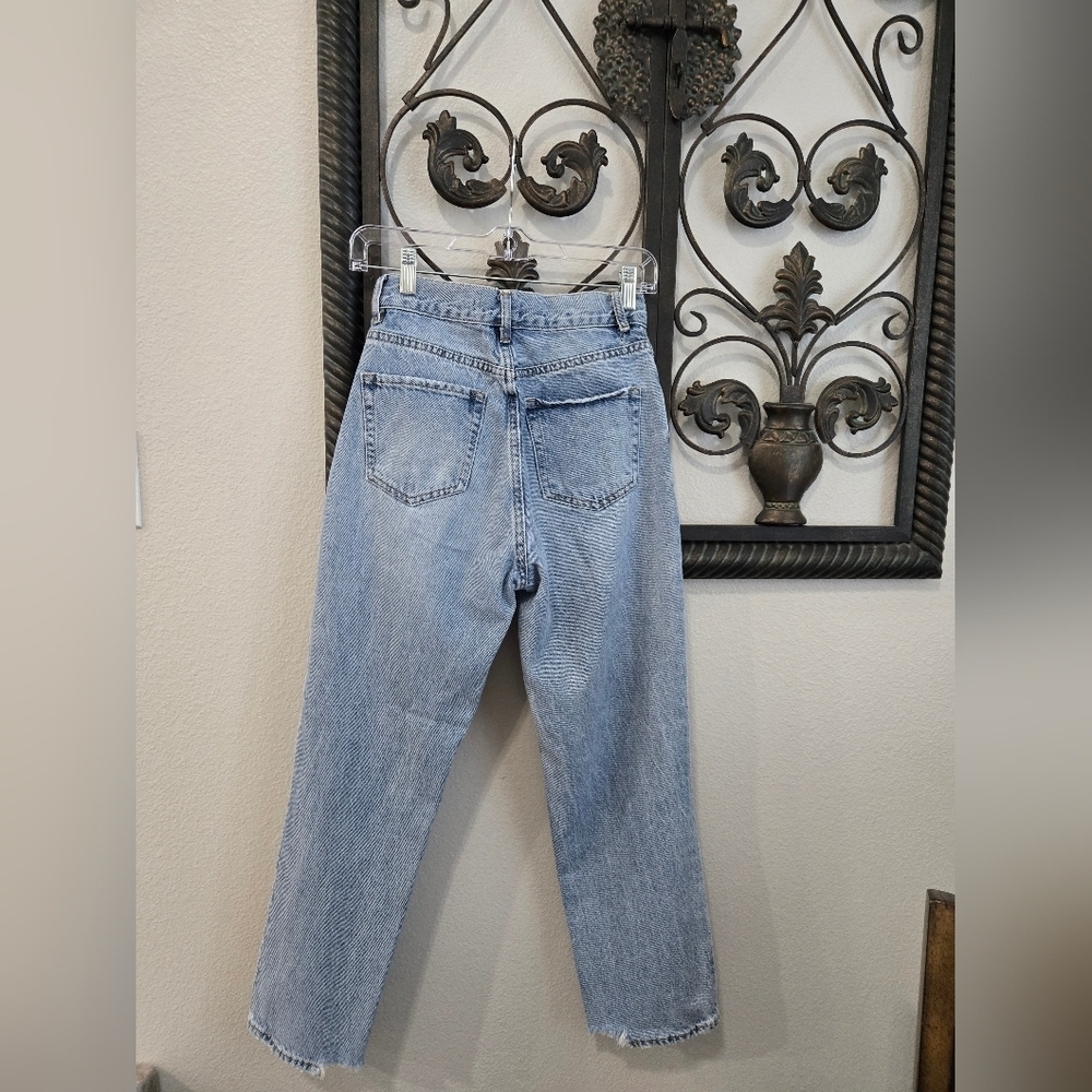PacSun High Rise Ripped Straight Leg Jeans - Picture 8 of 10